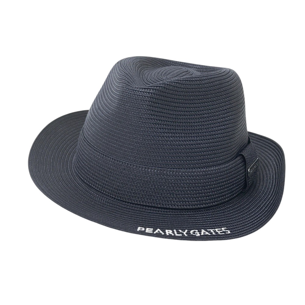PEARLY GATES パーリーゲイツ 中折れハット ネイビー系 FR 【中古】ゴルフウェア