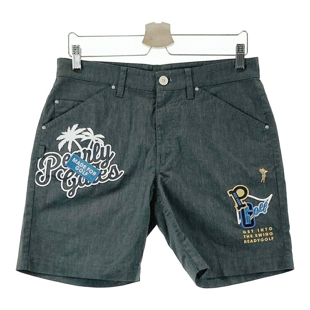 PEARLY GATES パーリーゲイツ ストレッチ ハーフパンツ グレー系 4 【中古】ゴルフウェア メンズ