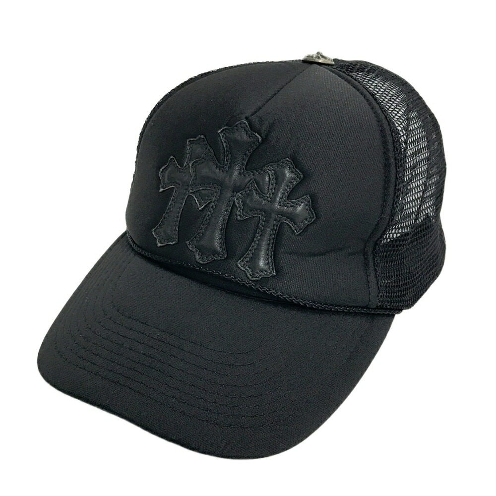 CHROME HEARTS クロムハーツ  メッシュ旗がしら セメタリークロス  黒いこと系  【中古】メンズ