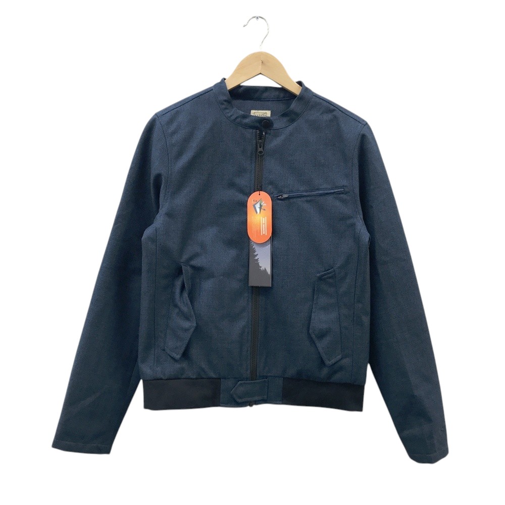 HERUNE ヒルネ HRN-014 リフレインジャケット ネイビー系 S 【中古】バイクウェア メンズ