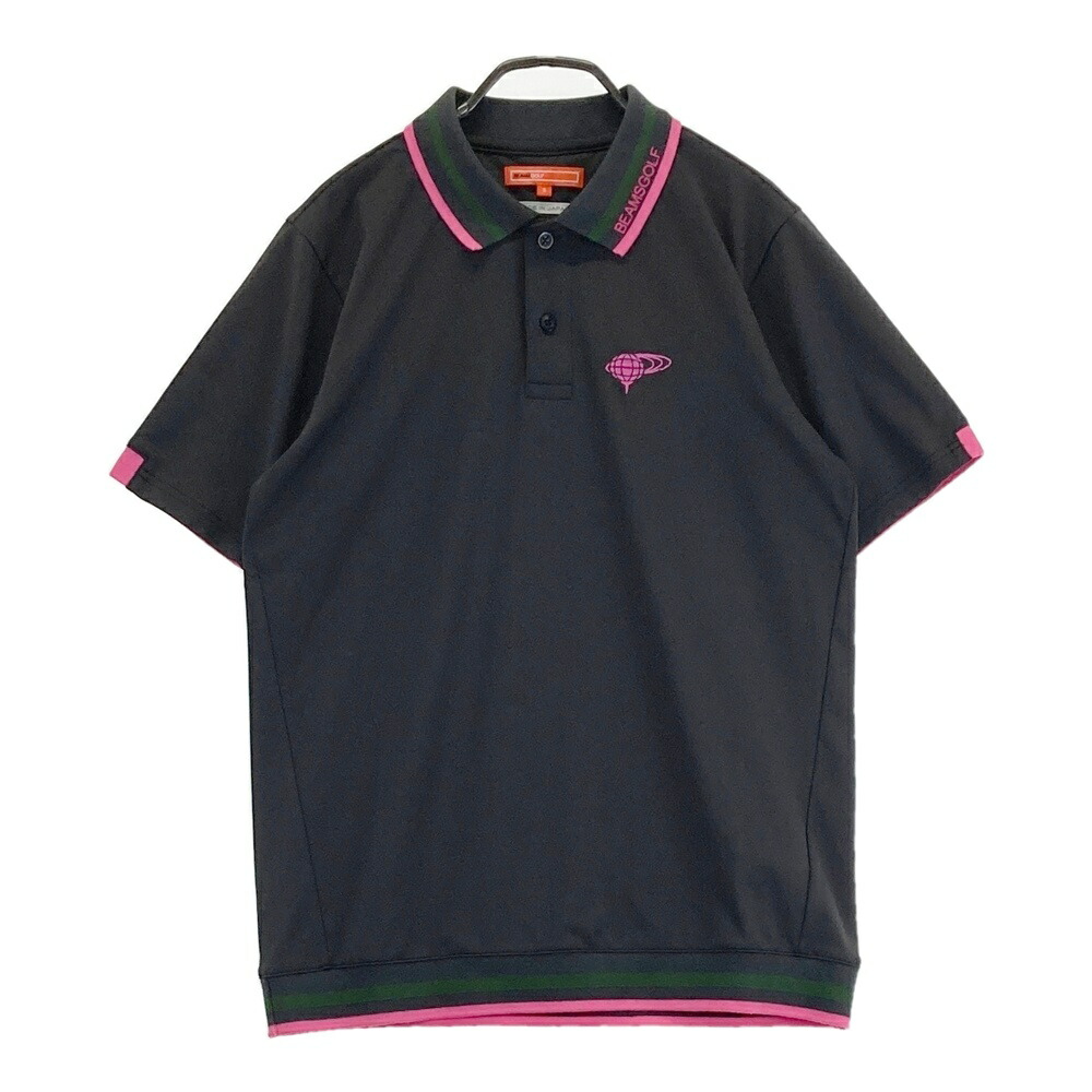 BEAMS GOLF ビームスゴルフ 2024年模範例 半袖スポーツシャツ  薄墨色系 S 【中古】ゴルフお召しもの メンズ シャツ・ポロシャツ-ウェア