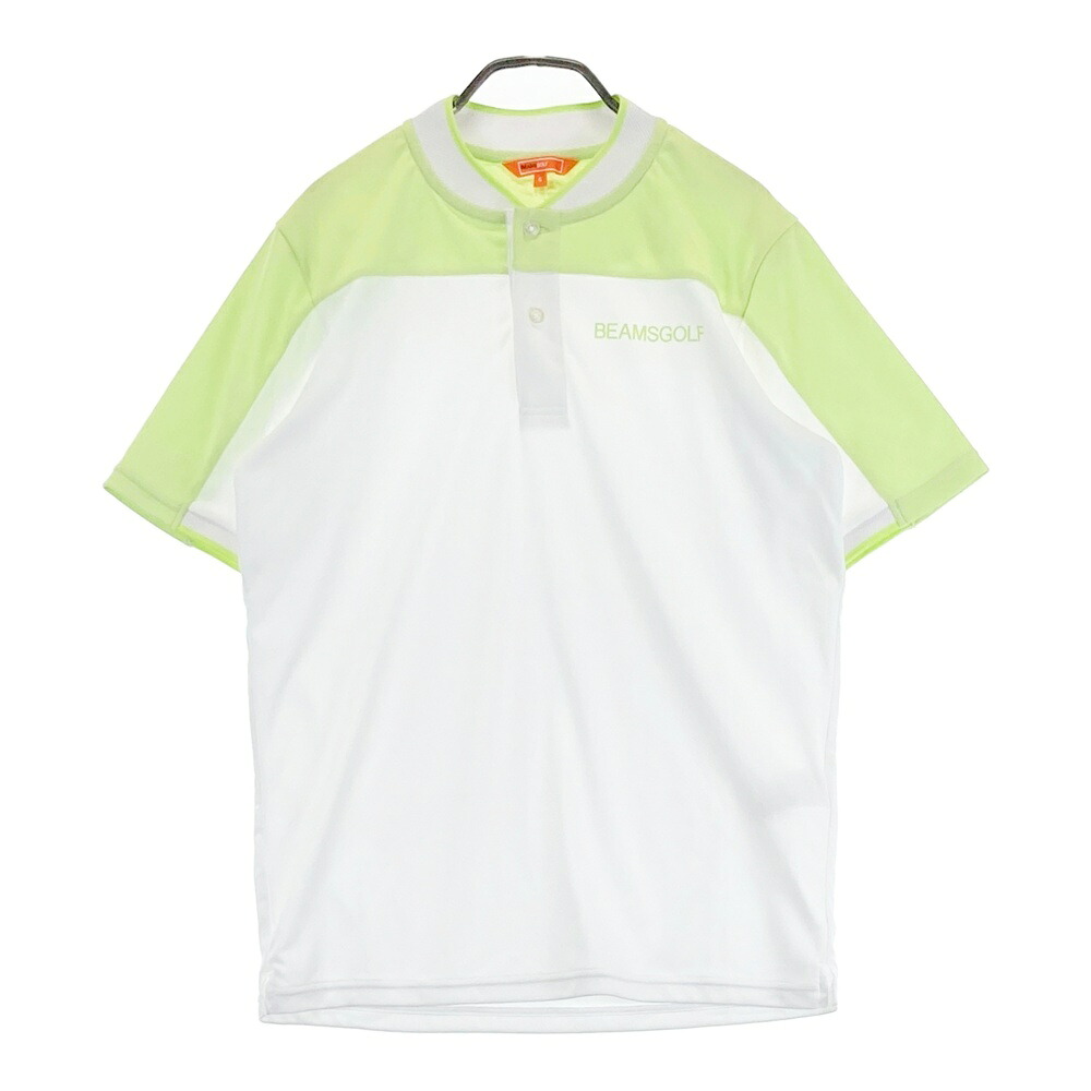 BEAMS GOLF ビームスゴルフ 2024年模範例 半袖プルオーバー  緑であること系 S 【中古】ゴルフお召しもの メンズ