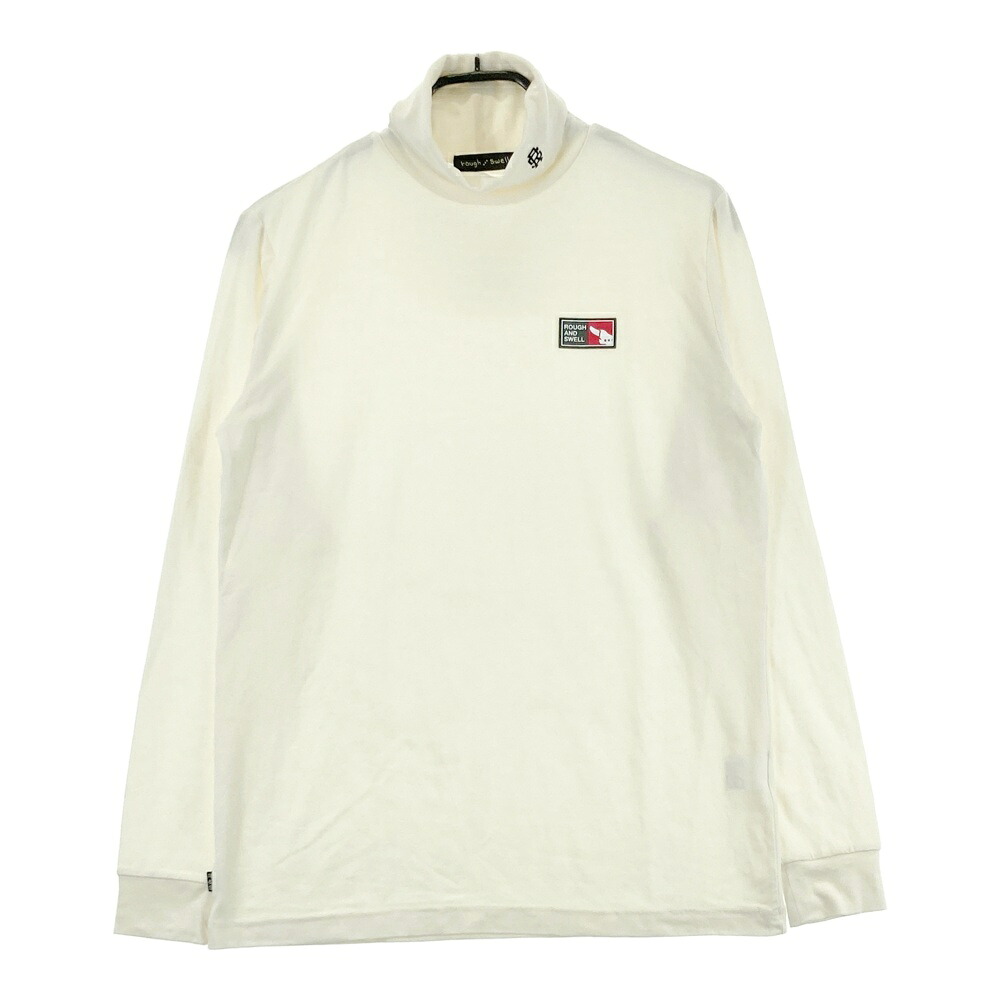 ROUGH&SWELL ラフアンドスウェル タートルネック 長袖Tシャツ ホワイト系 M 【中古】ゴルフウェア メンズ｜中古ゴルフウェア通販STST