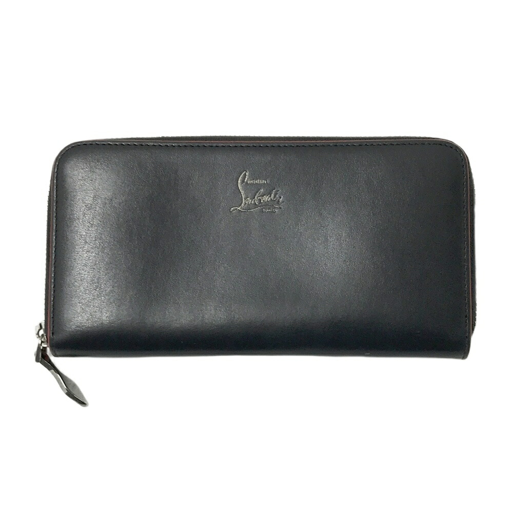 CHRISTIAN LOUBOUTIN クリスチャン ルブタン 長財布 パネトーネ ブラック系 【中古】メンズ