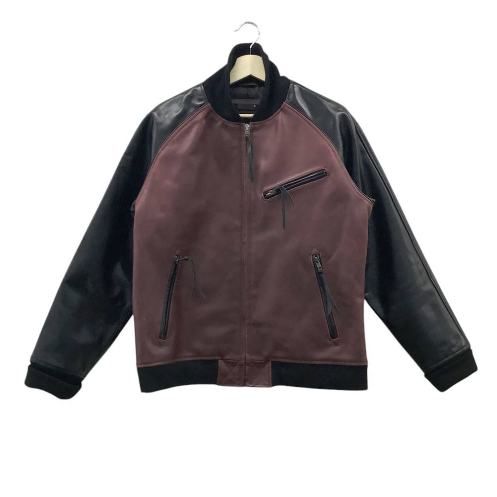 Liugoo Leathers リューグーレザーズ レザージャケット スタジャン レッド系 LL 【中古】バイクウェア メンズ
