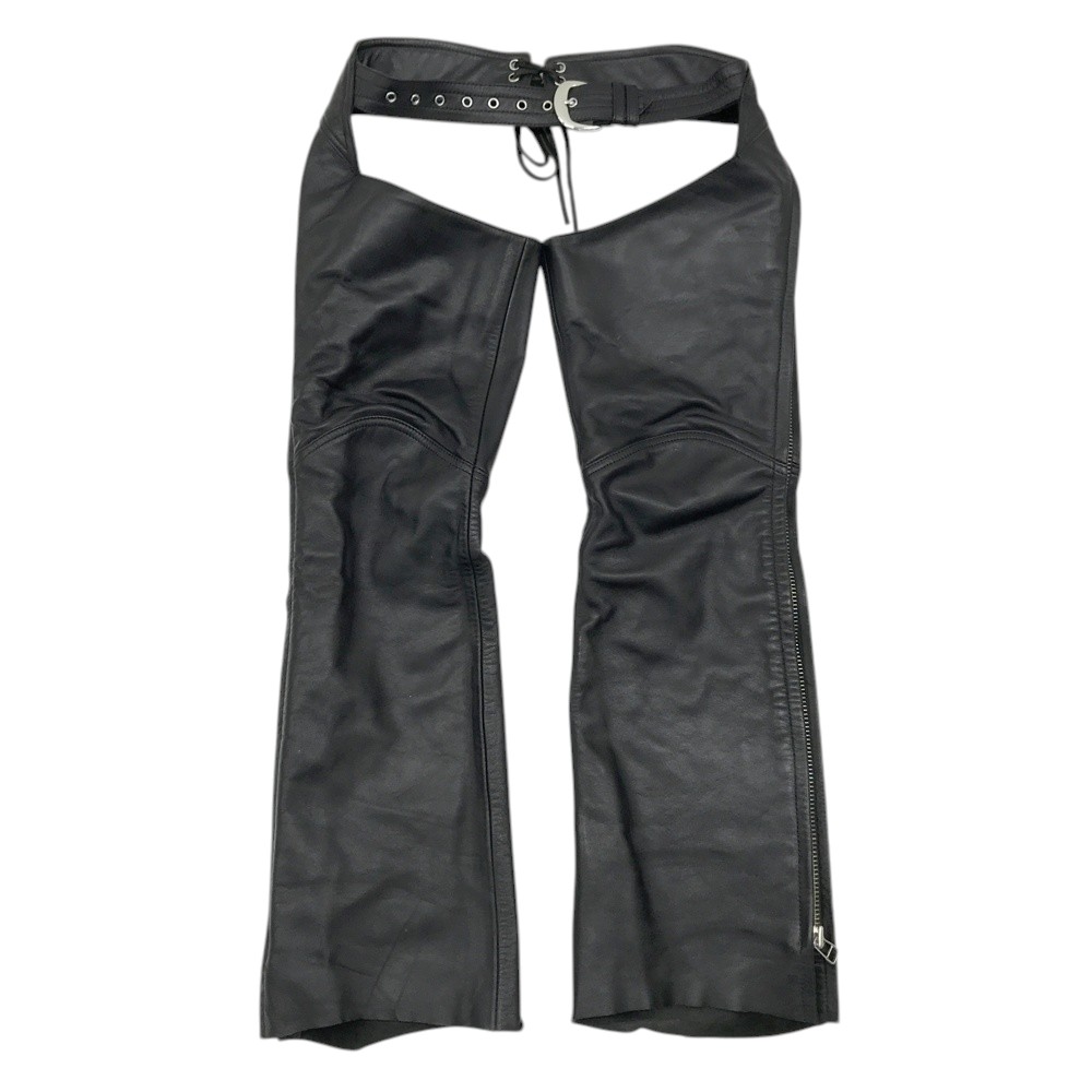 KADOYA カドヤ レザー チャップス ブラック系 S 【中古】バイクウェア メンズ