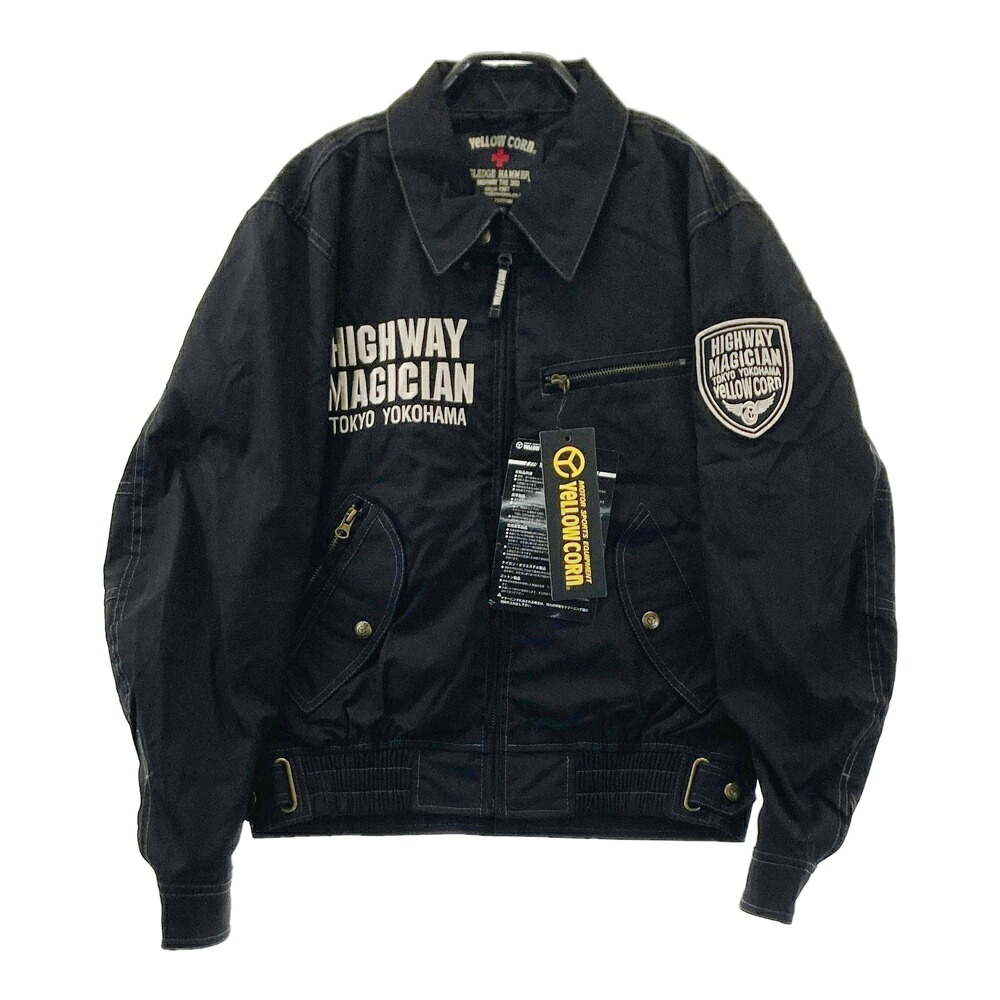 YELLOW CORN イエローコーン YB-9100 テキスタイル ライディングジャケット ブラック系 XS 【中古】バイクウェア メンズ