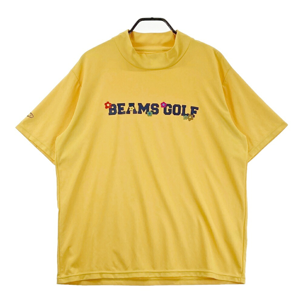 BEAMS GOLF ビームスゴルフ ハイネック 半袖Tシャツ イエロー系 XL 【中古】ゴルフウェア メンズ