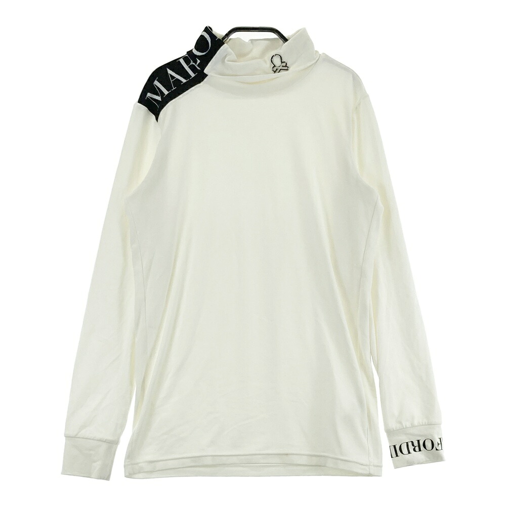 MARK&LONA マークアンドロナ タートルネック 長袖Tシャツ ホワイト系 44 【中古】ゴルフウェア メンズ