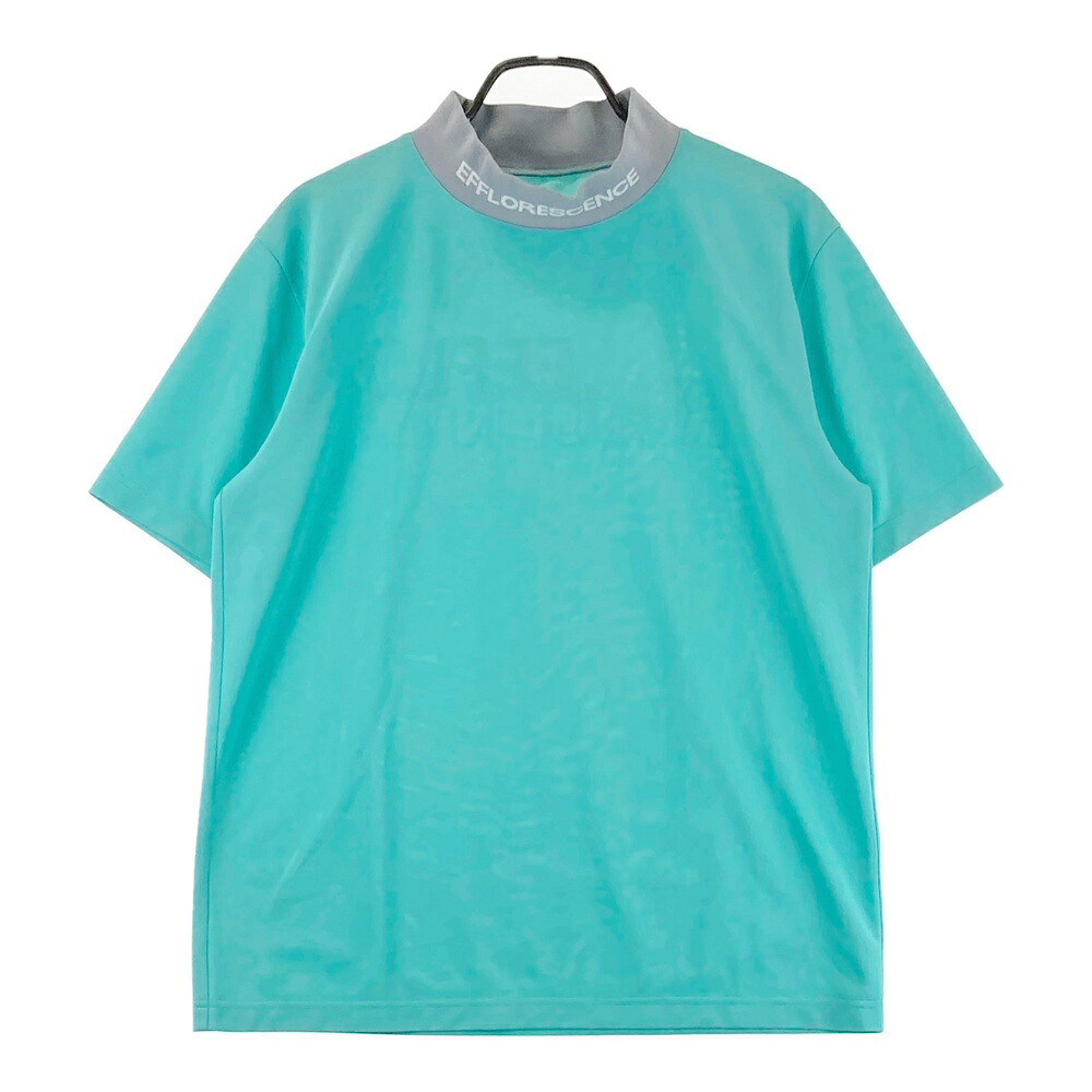 EFFLORESCENCE エフロレッセンス ハイネック 半袖Tシャツ ブルー系 【中古】ゴルフウェア メンズ