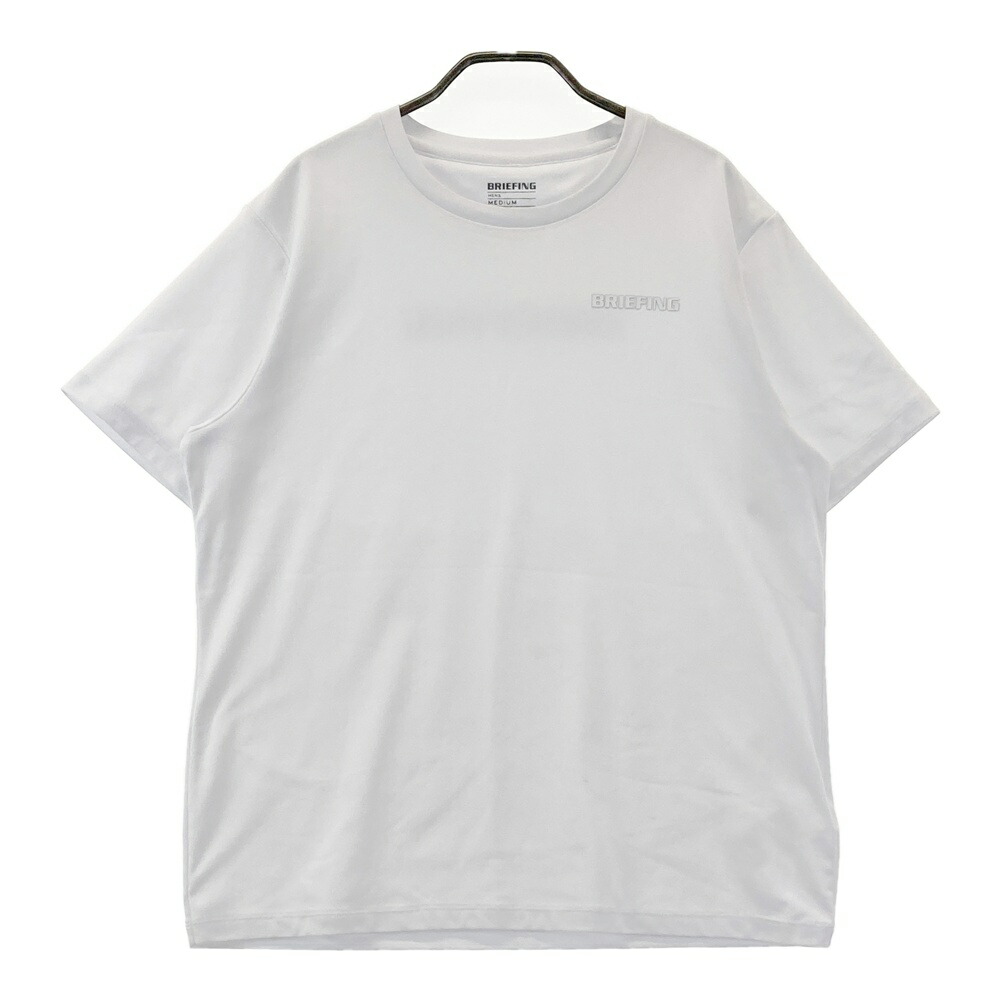 BRIEFING GOLF ブリーフィング  半袖プルオーバー  白いこと系 M 【中古】ゴルフお召しもの メンズ