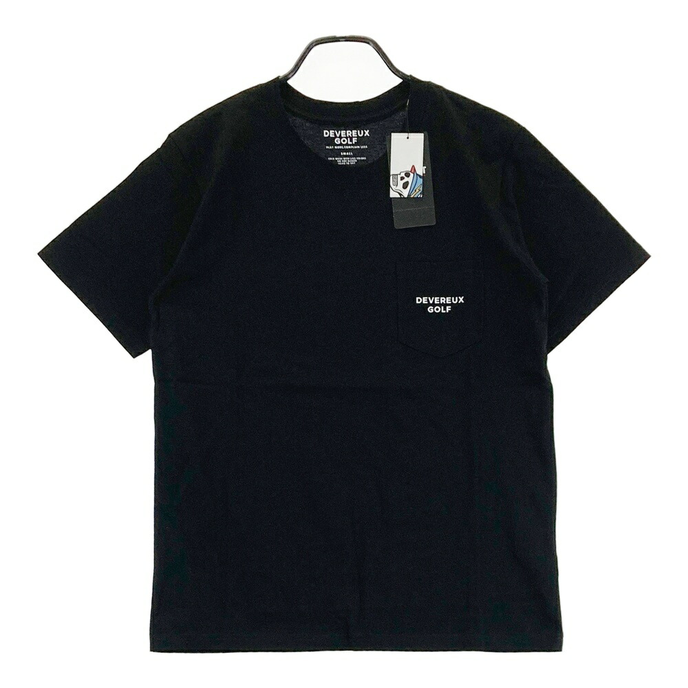 DEVEREUX GOLF デヴァローゴルフ  半袖Tシャツ  ブラック系 SMALL 【中古】ゴルフウェア メンズ