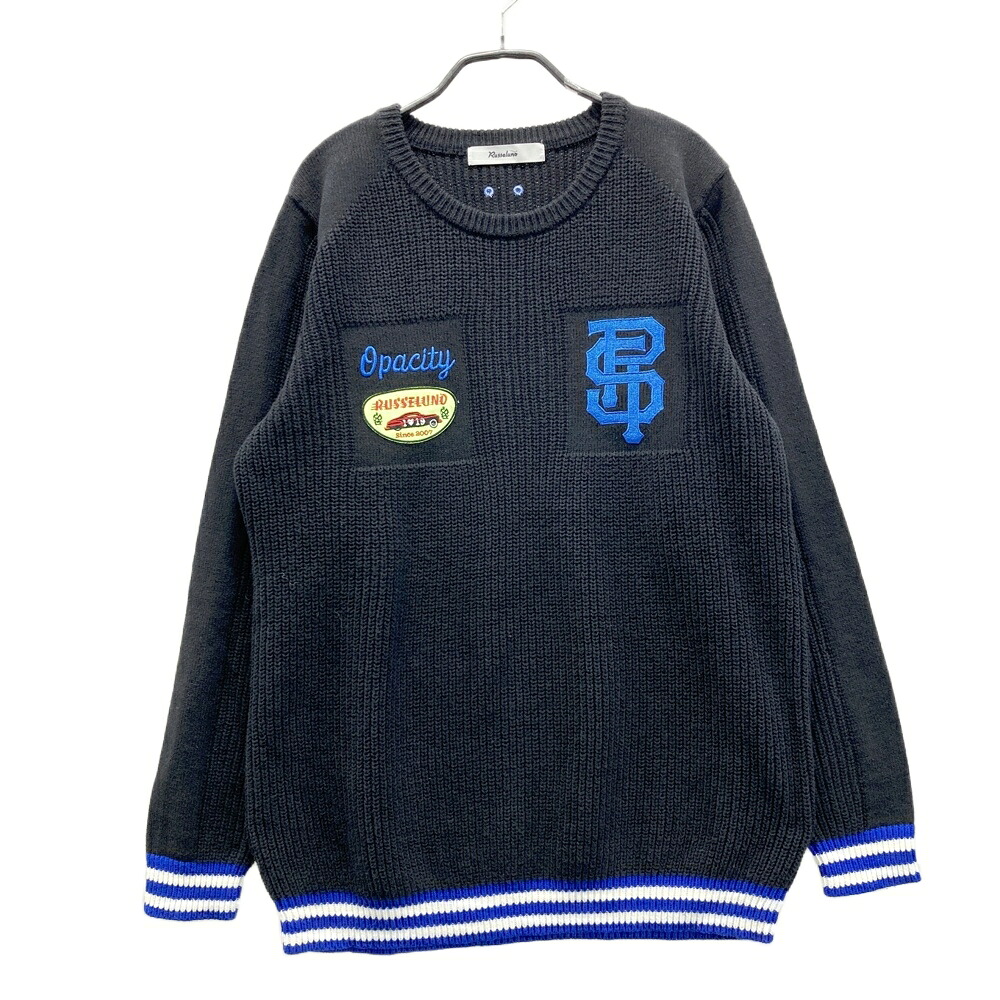 RUSSELUNO ラッセルノ ニットセーター ブラック系 4 【中古】ゴルフウェア メンズ｜中古ゴルフウェア通販STST