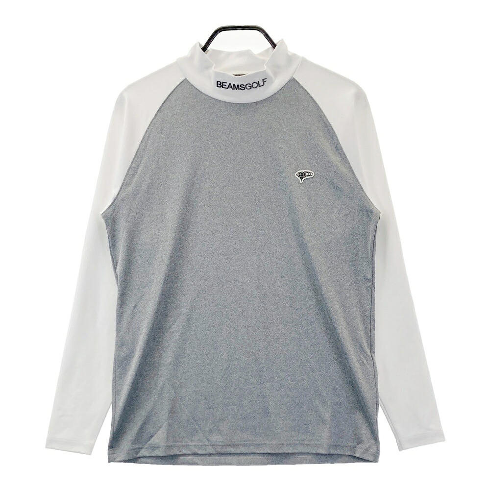 BEAMS GOLF ビームスゴルフ 2024年 ハイネック 長袖Tシャツ バイカラー グレー系 M 【中古】ゴルフウェア メンズ|中古ゴルフウェア通販STST