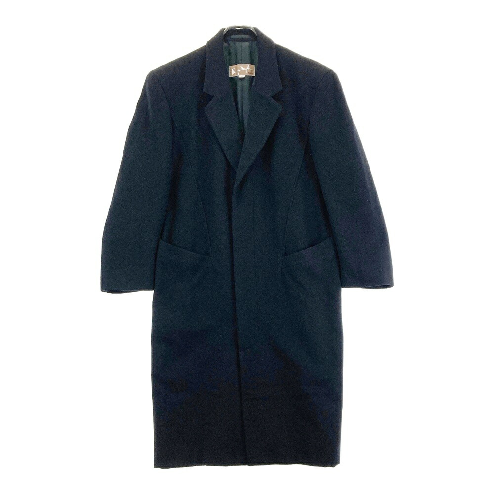 Thierry Mugler ティエリー ミュグレー ウール ロング チェスターコート ネイビー系 46 【中古】メンズ｜中古ゴルフウェア通販STST 9,768円