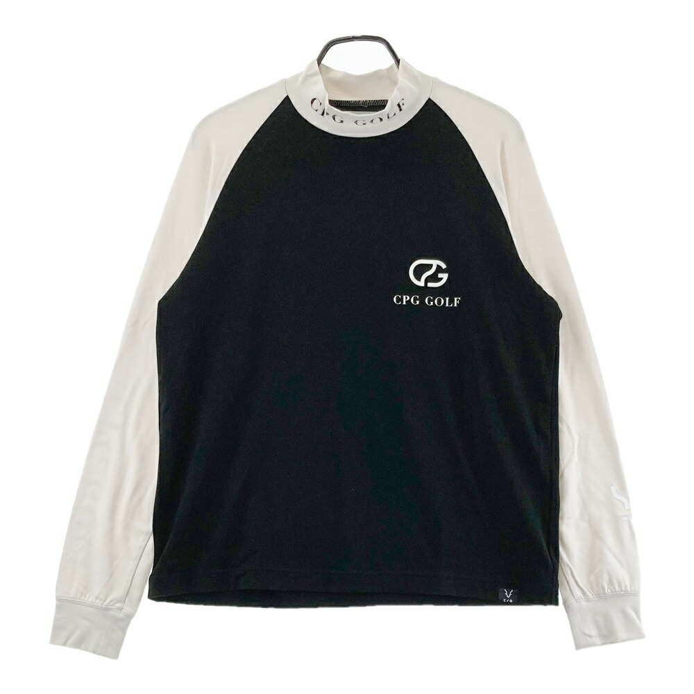 CPG GOLF シーピージーゴルフ 2109-24210 長袖モックネックプルオーバー  黒いこと系 3 【中古】ゴルフお召しもの メンズ