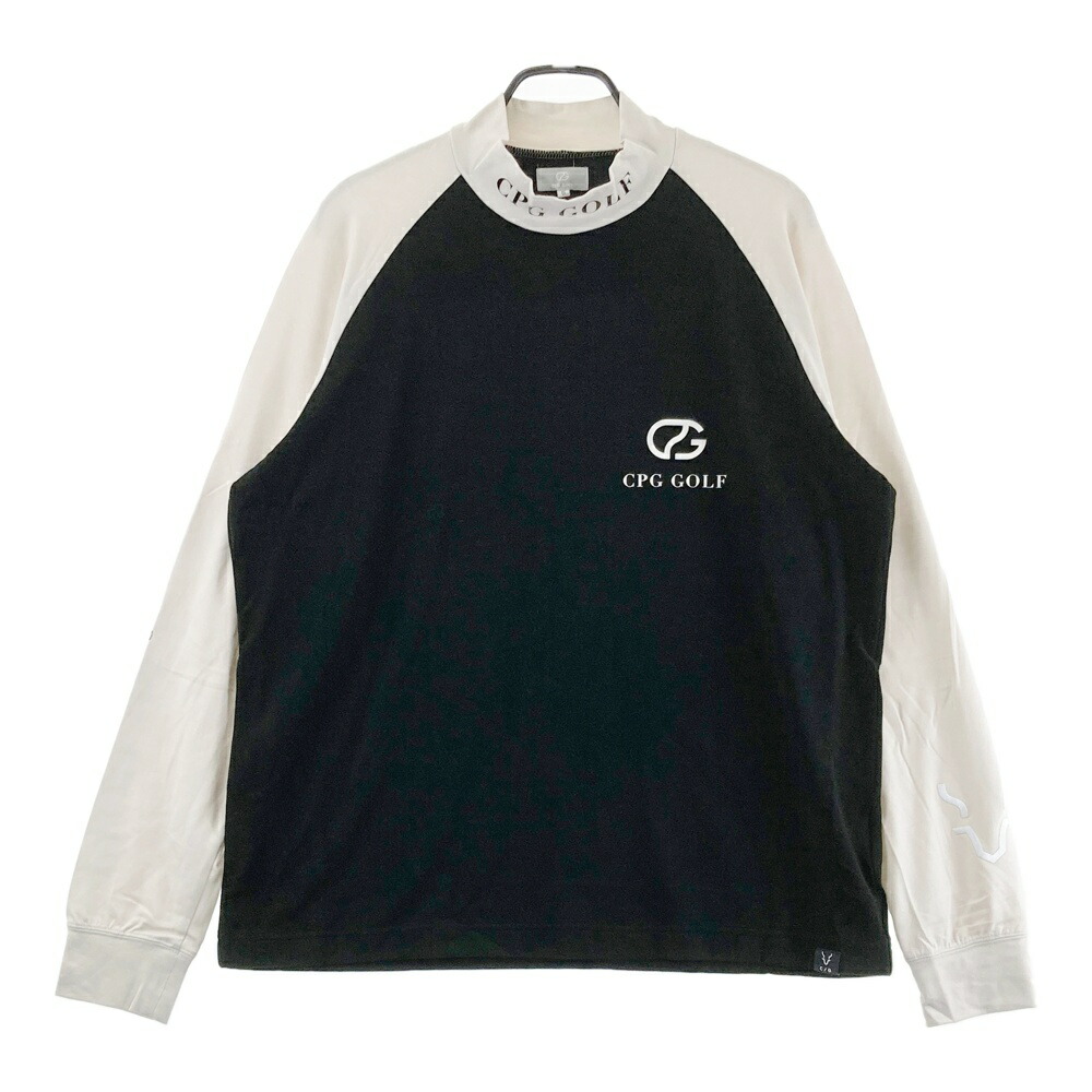 CPG GOLF シーピージーゴルフ 2109-24210 長袖モックネックプルオーバー  黒いこと系 5 【中古】ゴルフお召しもの メンズ