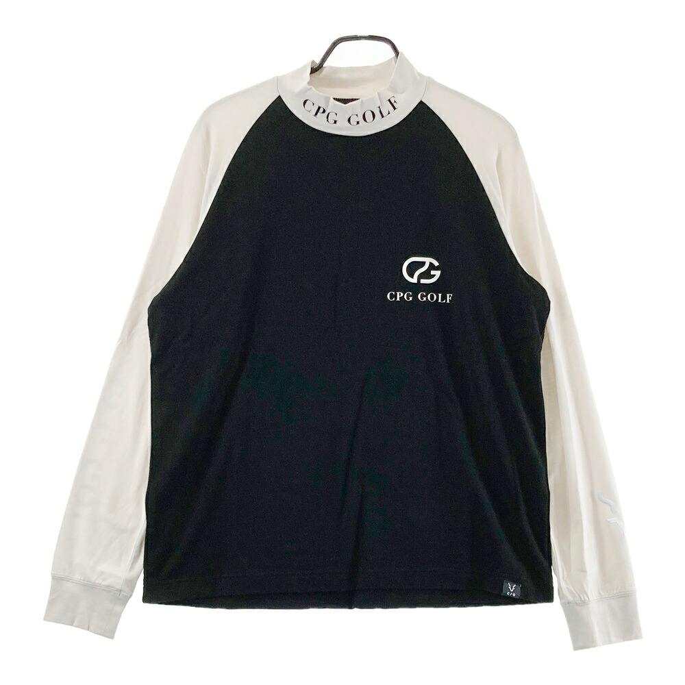 CPG GOLF シーピージーゴルフ 2109-24210 長袖モックネックプルオーバー  黒いこと系 4 【中古】ゴルフお召しもの メンズ