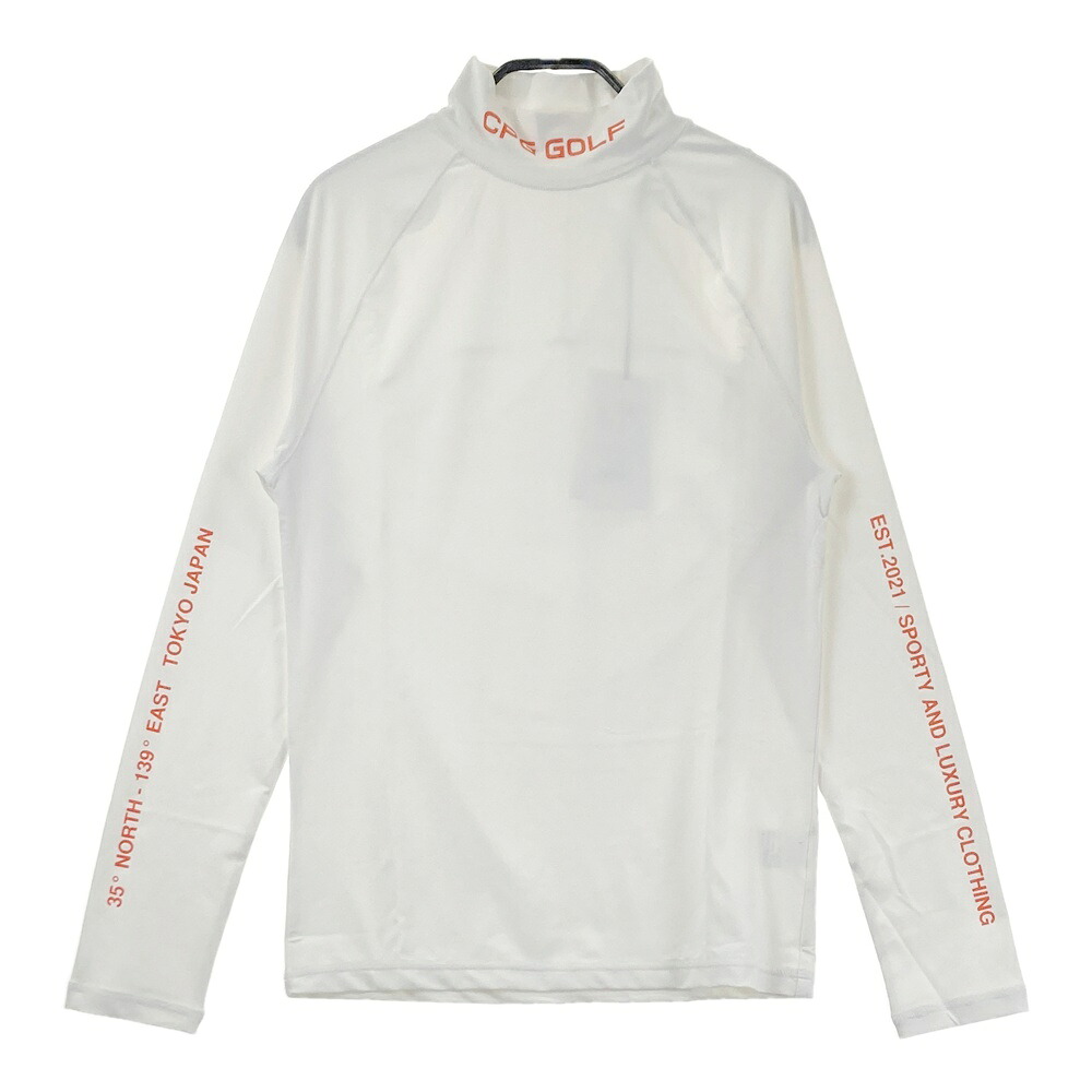 CPG GOLF シーピージーゴルフ 2109-25125 長袖モックネックTシャツ ホワイト系 2 【中古】ゴルフウェア メンズ｜中古ゴルフウェア通販STST