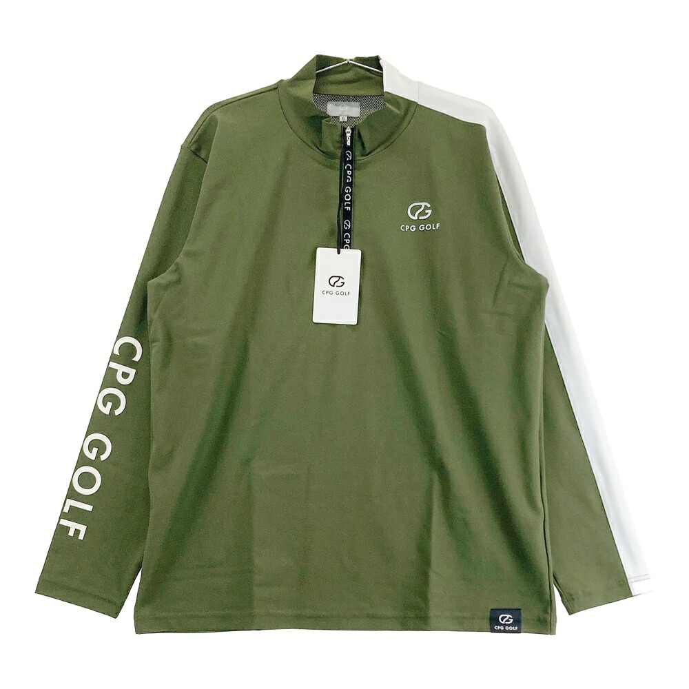 CPG GOLF シーピージーゴルフ 2109-24104 長袖ハーフジップTシャツ グリーン系 5 【中古】ゴルフウェア メンズ|中古ゴルフウェア通販STST
