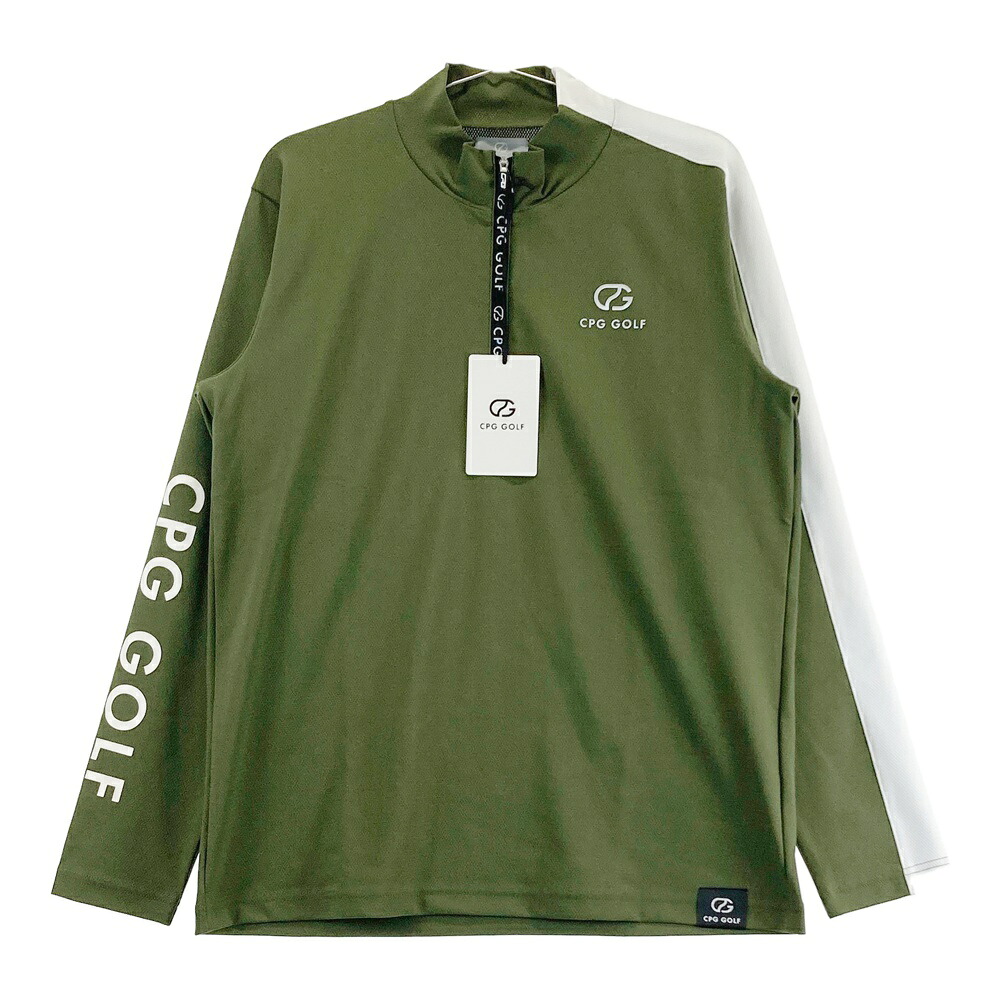 CPG GOLF シーピージーゴルフ 2109-24104 長袖ハーフジップTシャツ グリーン系 3 【中古】ゴルフウェア メンズ｜中古ゴルフウェア通販STST