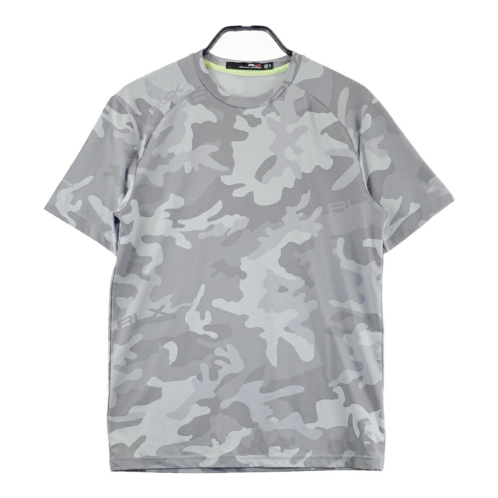 RLX ラルフローレン  半袖Tシャツ カモフラ柄 グレー系 XS 【中古】ゴルフウェア メンズ
