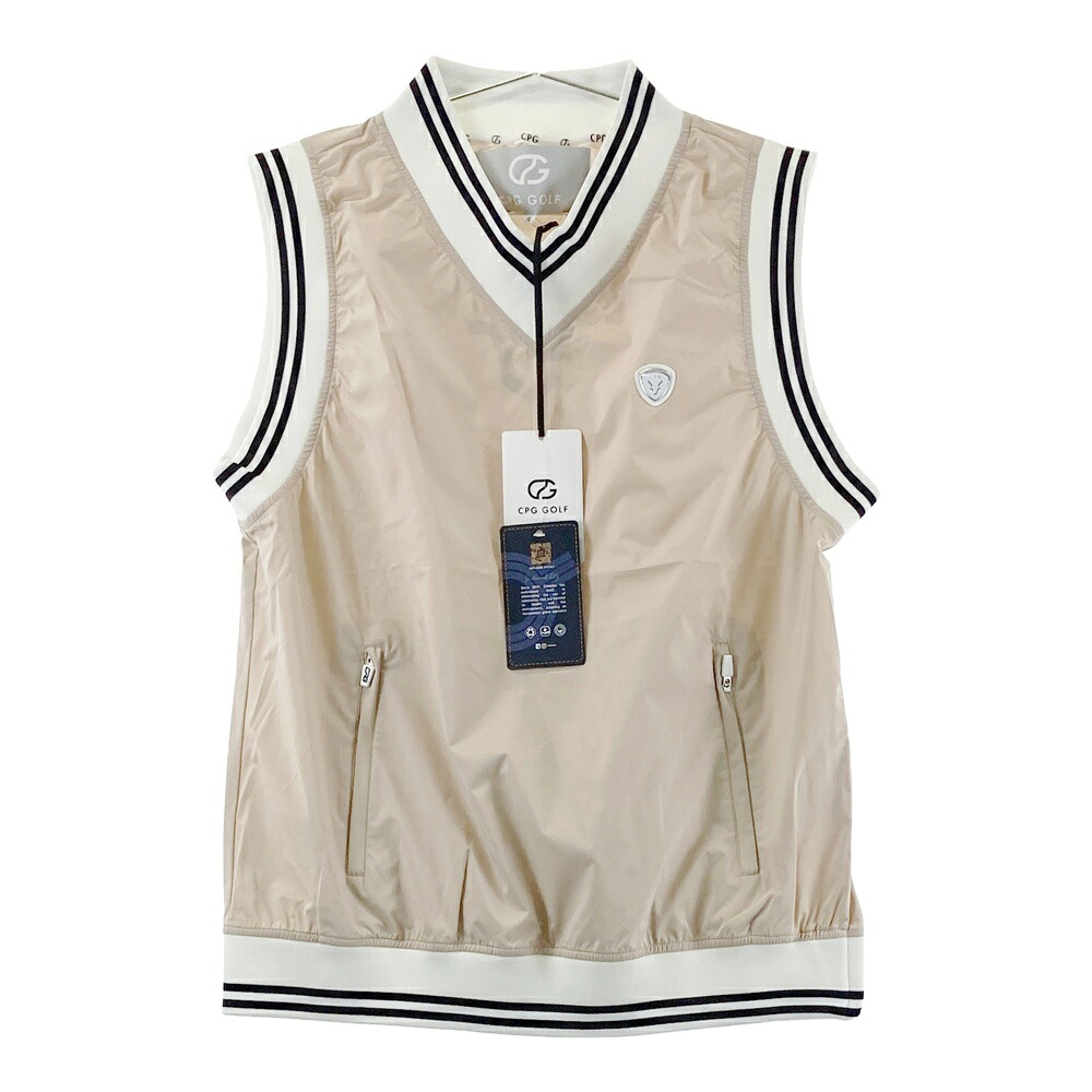 CPG GOLF シーピージーゴルフ 2103-24118 ベスト ホワイト系 4 【中古】ゴルフウェア メンズ｜中古ゴルフウェア通販STST