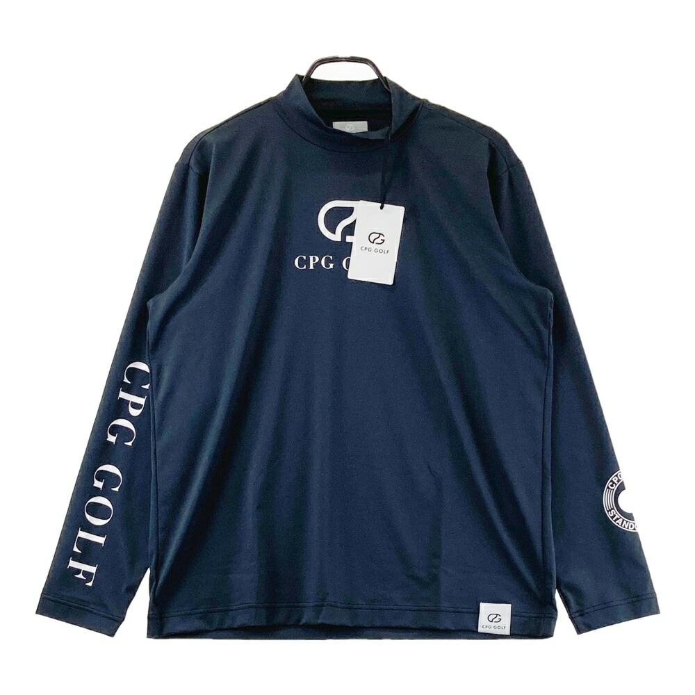CPG GOLF シーピージーゴルフ 2109-24101 長袖モックネックプルオーバー  黒いこと系 4 【中古】ゴルフ御召しもの メンズ