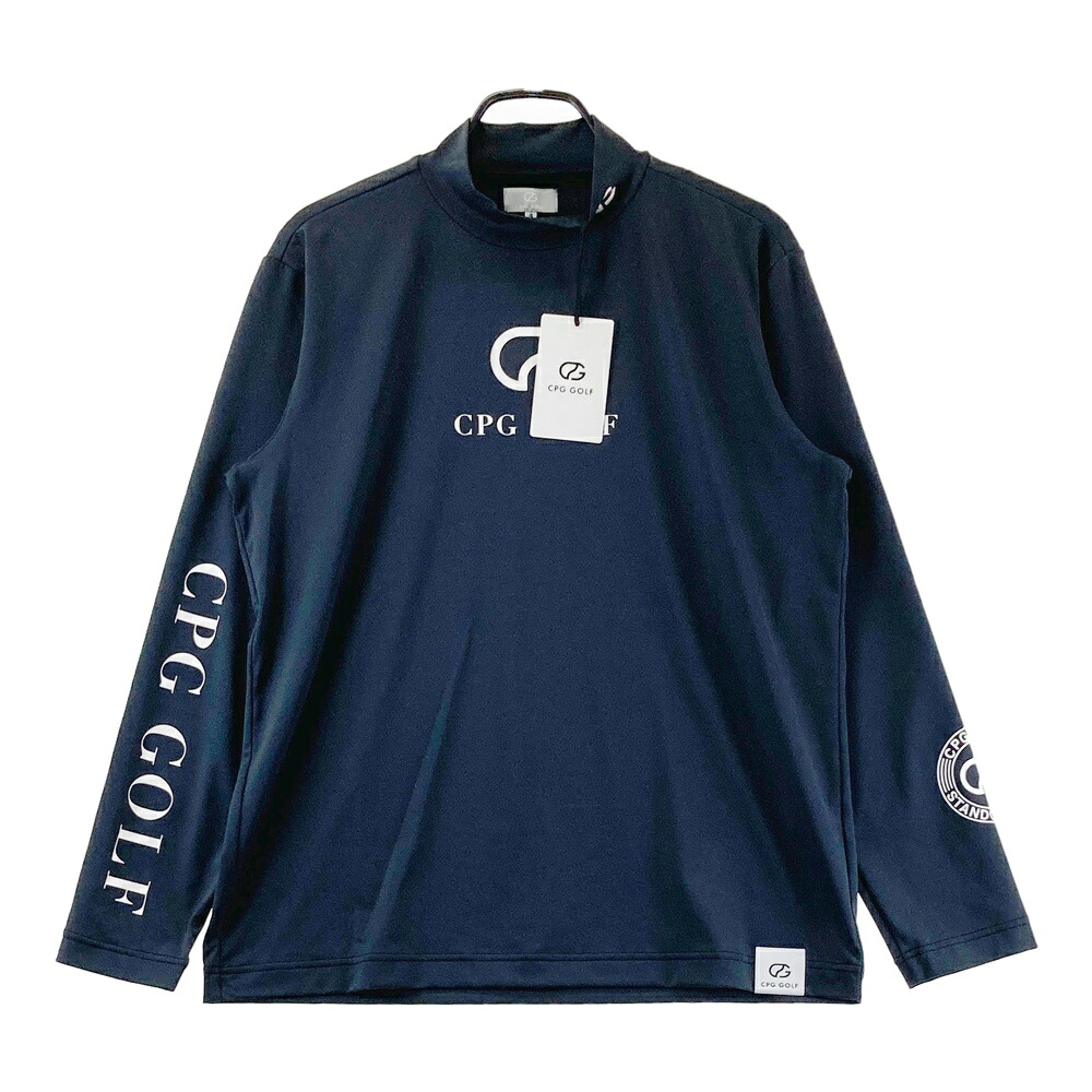 CPG GOLF シーピージーゴルフ 2109-24101 長袖モックネックプルオーバー  黒いこと系 4 【中古】ゴルフお召しもの メンズ