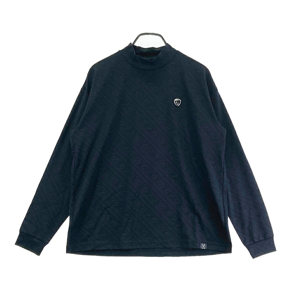 CPG GOLF シーピージーゴルフ 2109-24203 長袖モックネックプルオーバー  黒いこと系 3 【中古】ゴルフお召しもの メンズ