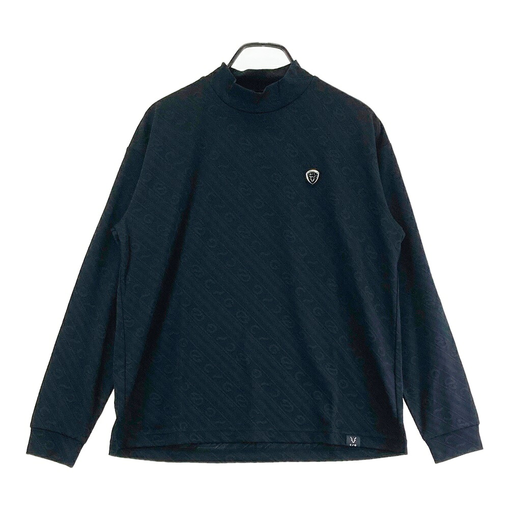 CPG GOLF シーピージーゴルフ 2109-24203 長袖モックネックプルオーバー  黒いこと系 2 【中古】ゴルフお召しもの メンズ
