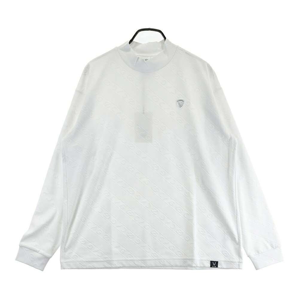 CPG GOLF シーピージーゴルフ 2109-24203 長袖モックネックプルオーバー  白いこと系 4 【中古】ゴルフお召しもの メンズ
