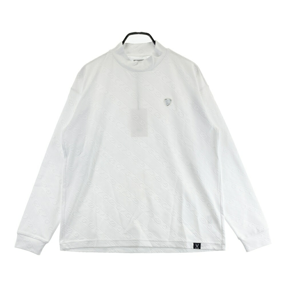 CPG GOLF シーピージーゴルフ 2109-24203 長袖モックネックプルオーバー  白いこと系 3 【中古】ゴルフお召しもの メンズ