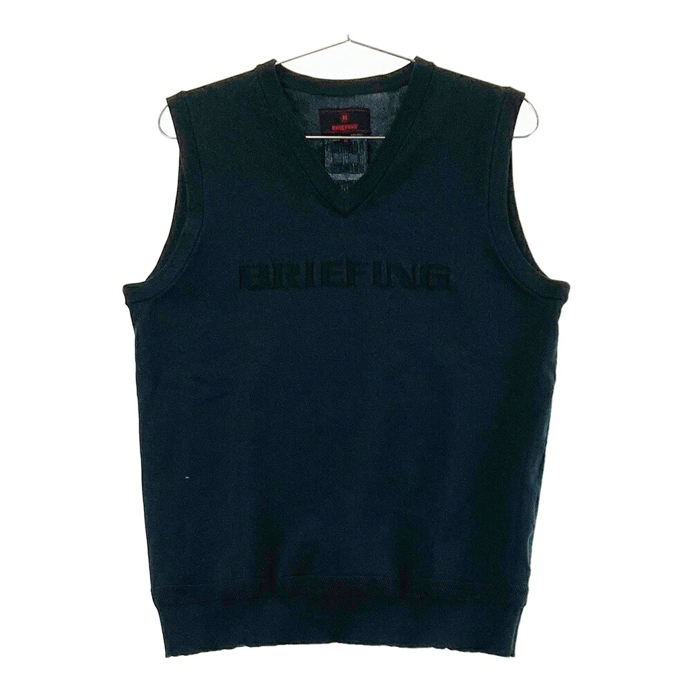 BRIEFING GOLF ブリーフィング BRG231M43 Vネック ニットベスト ブラック系 M 【中古】ゴルフウェア メンズ｜中古ゴルフウェア通販STST 8,791円