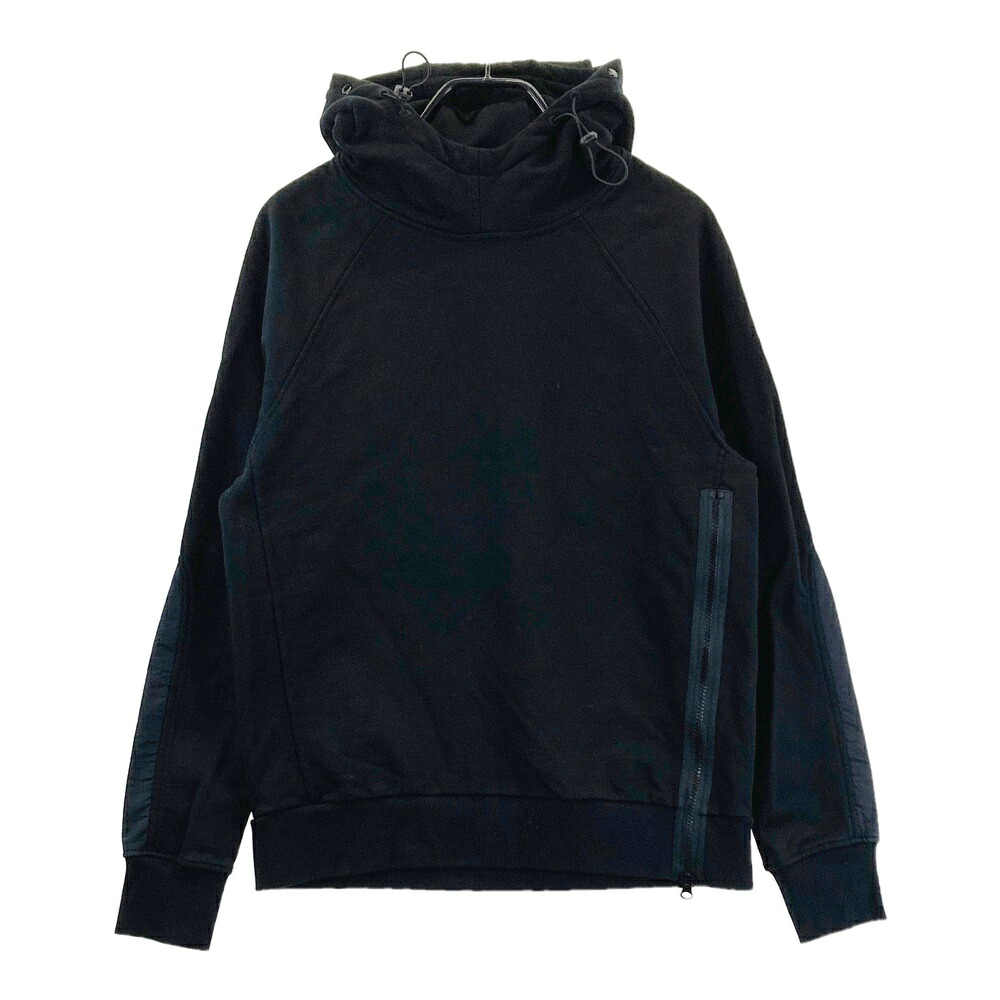 C.P COMPANY シーピーカンパニー  ゴーグル付 長袖 スウェットパーカー  黒いこと系 S 【中古】メンズ
