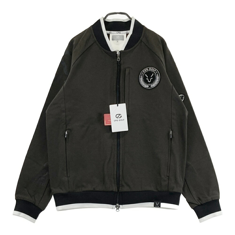 CPG GOLF シーピージーゴルフ 2103-24211 ボンバージャケット ブラウン系 3 【中古】ゴルフウェア メンズ｜中古ゴルフウェア通販STST