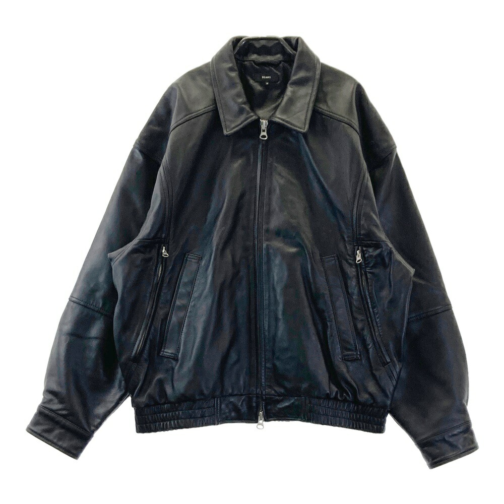 BEAMS ビームス  広広とした相応う 4隠し なめし革 上衣  黒いこと系 M 【中古】メンズ
