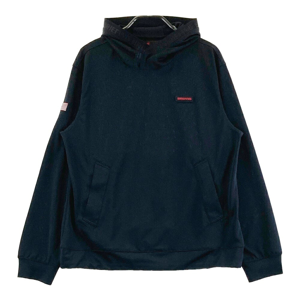 BRIEFING GOLF ブリーフィング 2024年模範例 長袖パーカー  黒いこと系 S 【中古】ゴルフお召しもの メンズ メンズウェア-ブルゾン