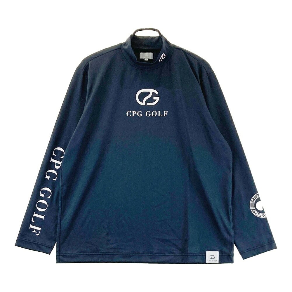 CPG GOLF シーピージーゴルフ 2109-24104 長袖モックネックプルオーバー  黒いこと系 5 【中古】ゴルフお召しもの メンズ