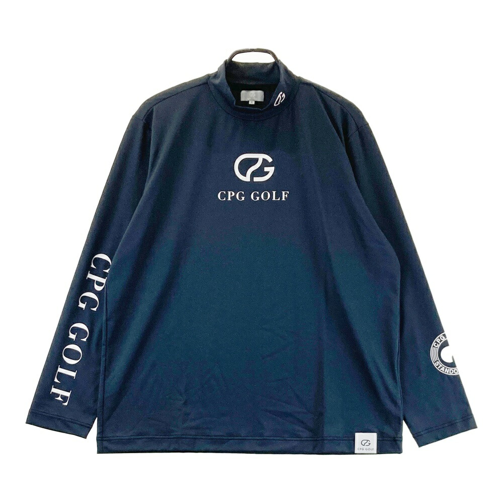 CPG GOLF シーピージーゴルフ 2109-24104 長袖モックネックプルオーバー  黒いこと系 5 【中古】ゴルフお召しもの メンズ