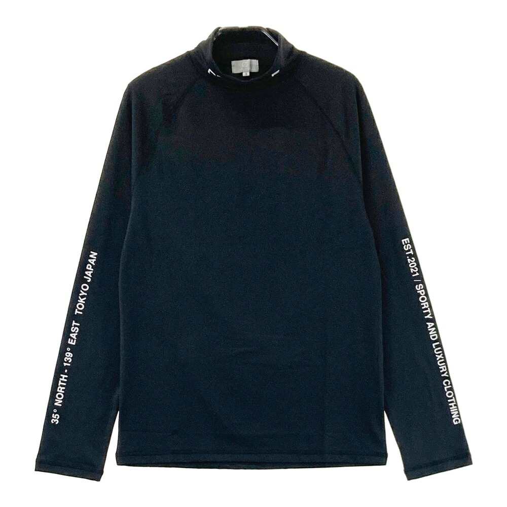 CPG GOLF シーピージーゴルフ 2109-25125 長袖モックネックプルオーバー  黒いこと系 3 【中古】ゴルフお召しもの メンズ
