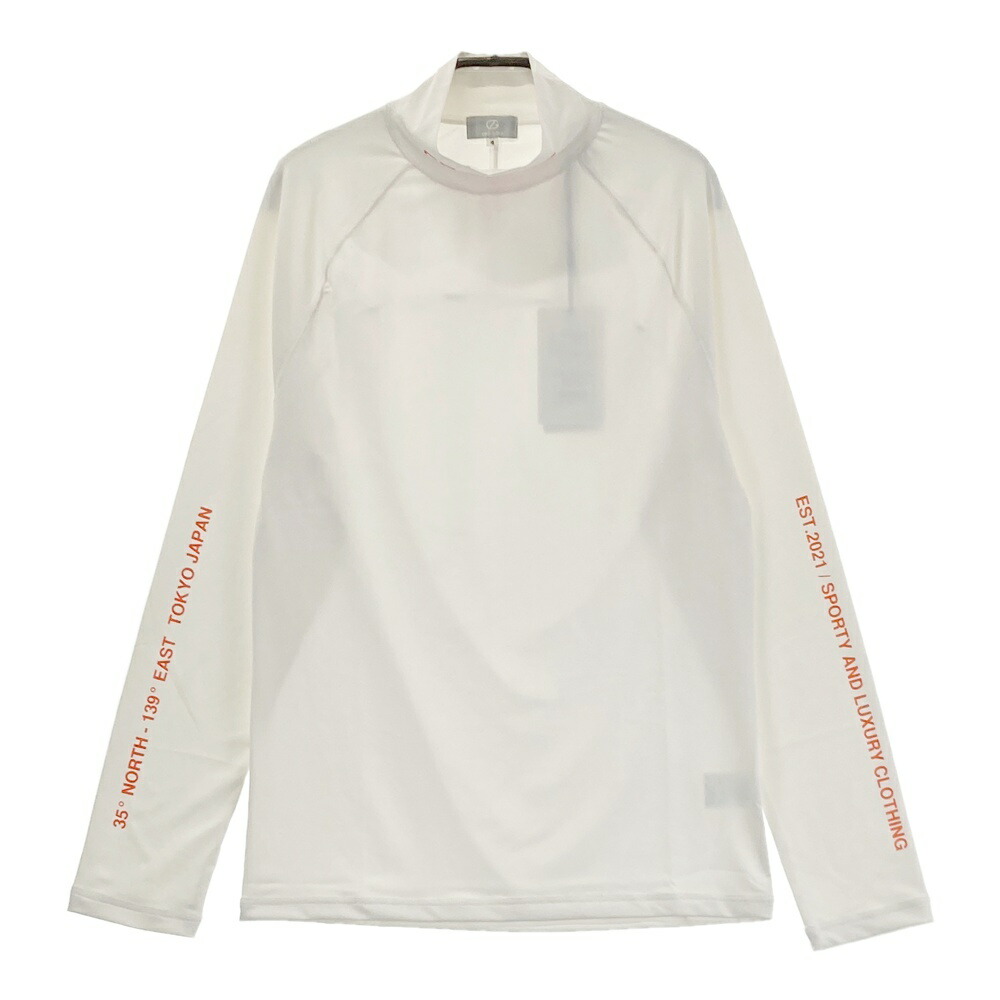 CPG GOLF シーピージーゴルフ 2109-25125 長袖モックネックプルオーバー  白いこと系 4 【中古】ゴルフお召しもの メンズ