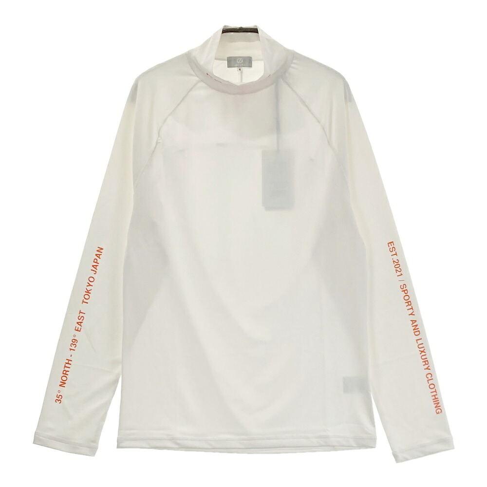 CPG GOLF シーピージーゴルフ 2109-25125 長袖モックネックプルオーバー  白いこと系 4 【中古】ゴルフお召しもの メンズ