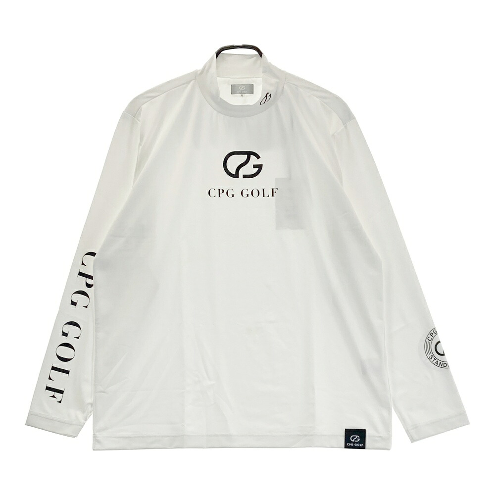 CPG GOLF シーピージーゴルフ 2109-24101 長袖モックネックプルオーバー  白いこと系 5 【中古】ゴルフお召しもの メンズ