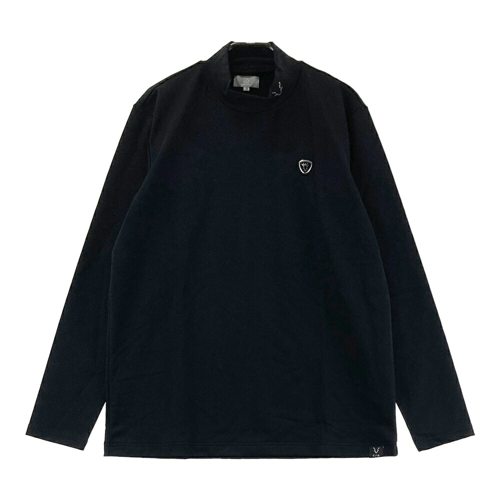 CPG GOLF シーピージーゴルフ 2109-24201 長袖モックネックティーシャツ  黒いこと系 3 【中古】ゴルフ御召しもの メンズ