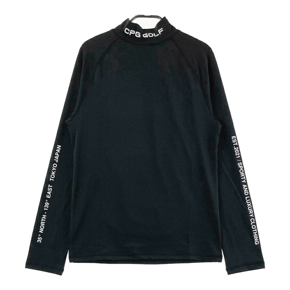CPG GOLF シーピージーゴルフ 2109-25125 長袖モックネックティーシャツ  黒いこと系 3 【中古】ゴルフ御召しもの メンズ