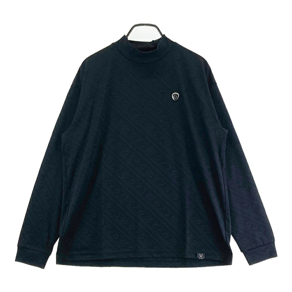 CPG GOLF シーピージーゴルフ 2109-24203 長袖モックネックティーシャツ  黒いこと系 4 【中古】ゴルフ御召しもの メンズ