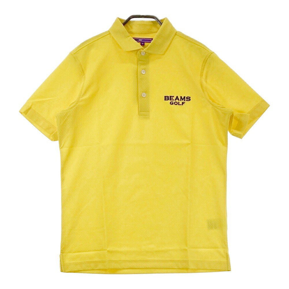 BEAMS GOLF ビームスゴルフ  半袖スポーツシャツ  黄色系 M 【中古】ゴルフ御召しもの メンズ
