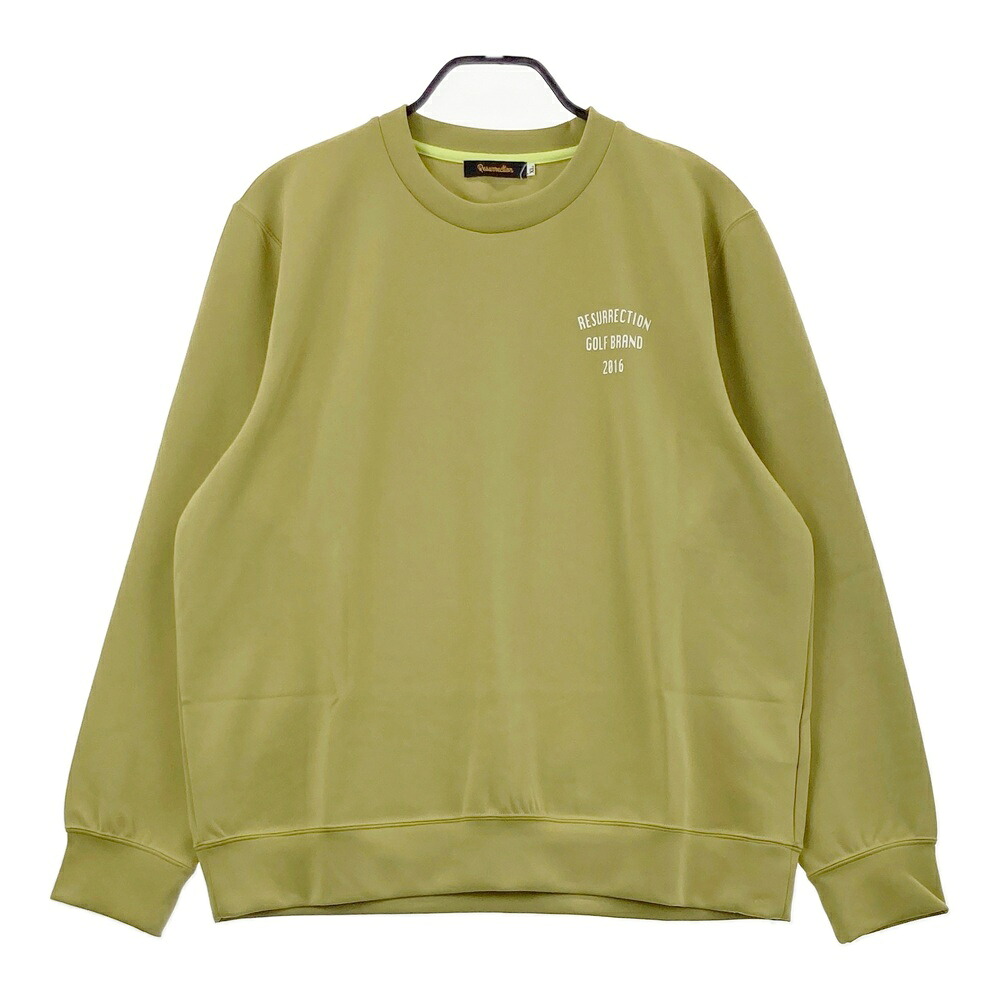 RESURRECTION レザレクション 長袖スウェットTシャツ イエロー系 XL 【中古】ゴルフウェア メンズ|中古ゴルフウェア通販STST