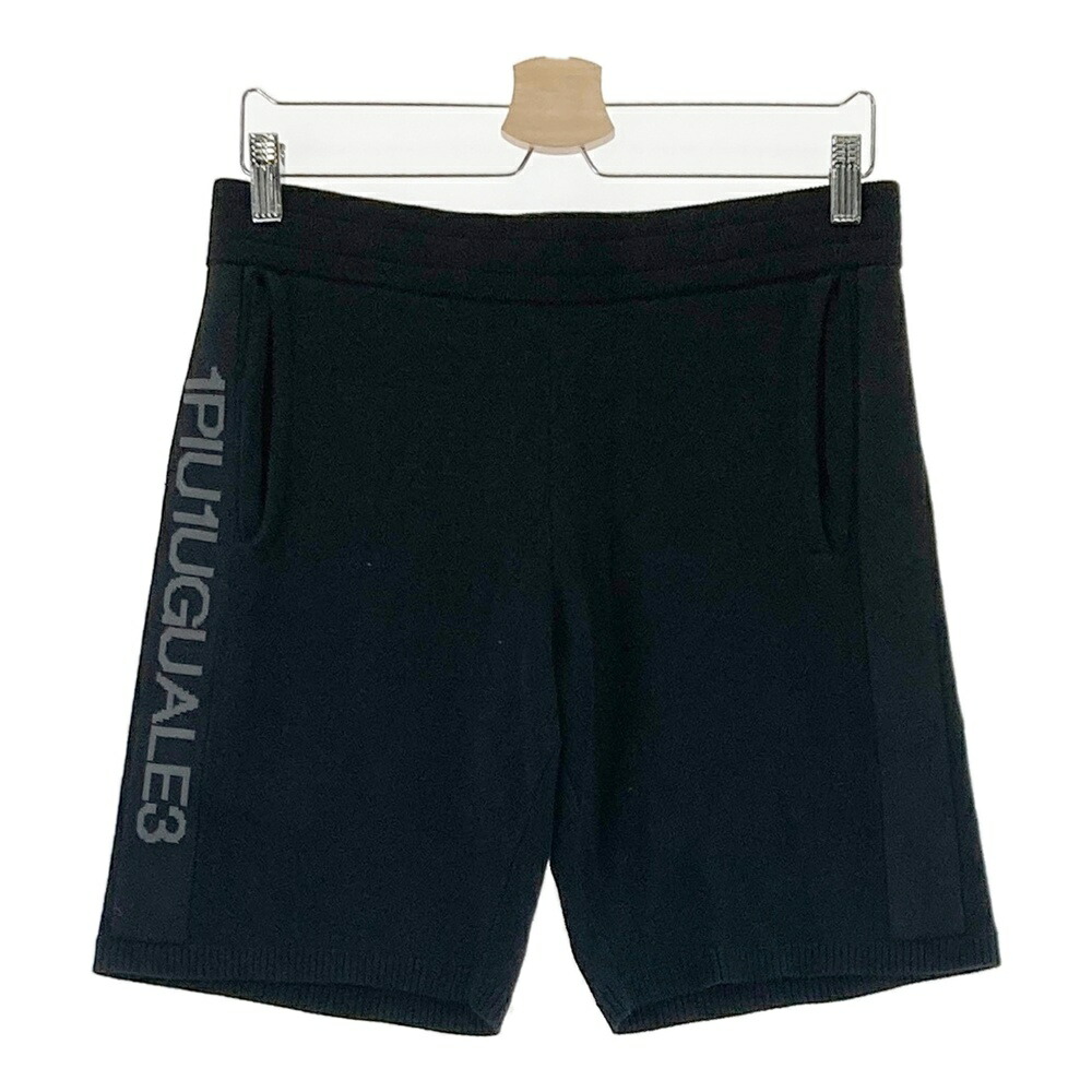 1PIU1UGUALE3 GOLF  ニットハーフパンツ  黒いこと系 4 【中古】ゴルフ御召しもの メンズ